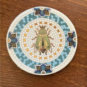 Anthropologie Bistro Garden Tile Beetle Coaster